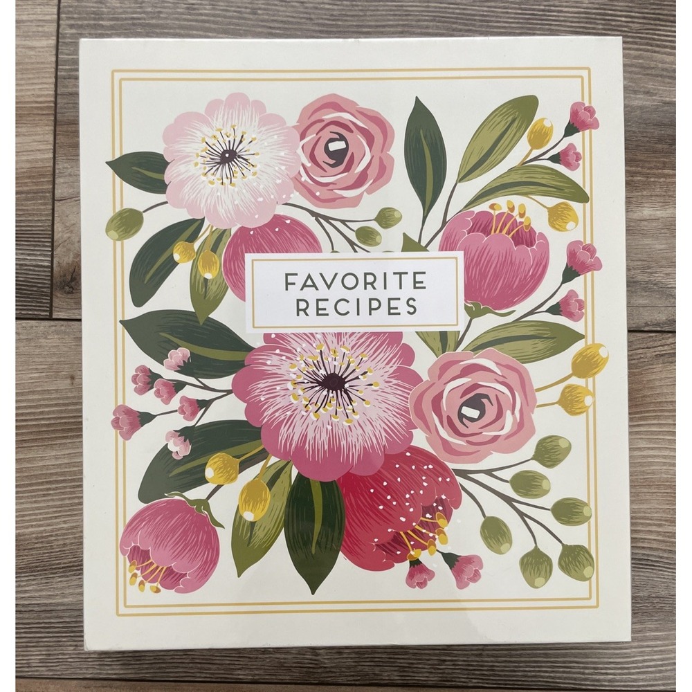 New Seasons Deluxe Recipe Binder Set Floral Magnets Cards Dividers 5806400